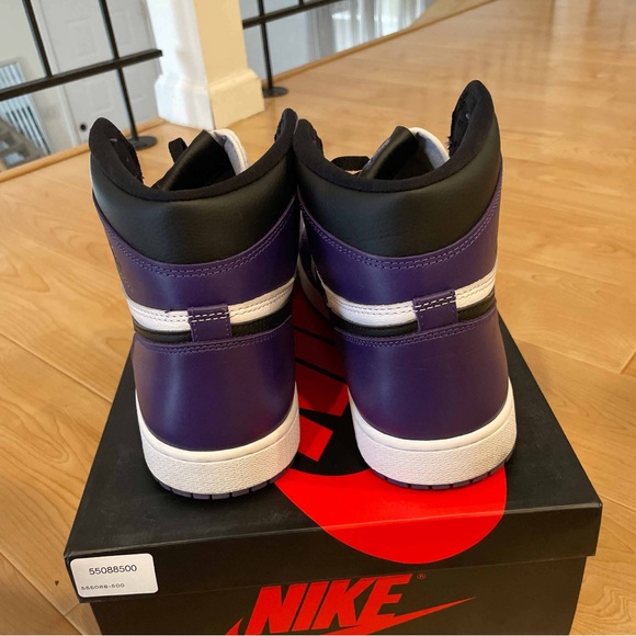 Air Jordan 1 Retro High OG ‘Court Purple 2.0’ 555088-500 Size 12.5 - Picture 4 of 7
